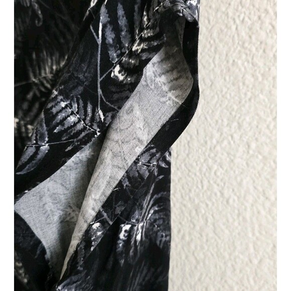 Disturbia Bracken Tie Waist Dress Mystic Dark Floral Button Up Witchy Goth Sz 2 - Picture 6 of 10